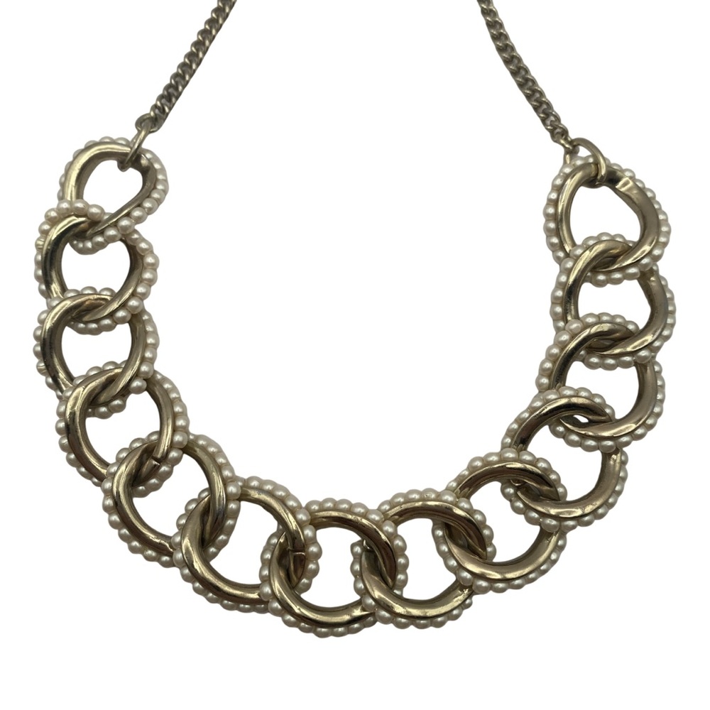 Ann Taylor Pearl Collar Necklace